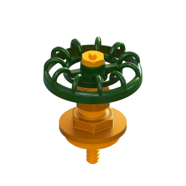 Headworks including handwheel for gate valve