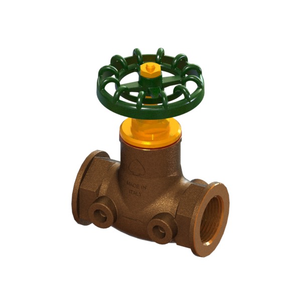 Rubinetto di arresto in bronzo unidirezionale tipo pesante F-F