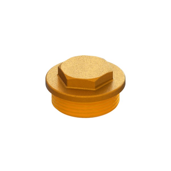 Tappo maschio in ottone filettato EN ISO 228-1
