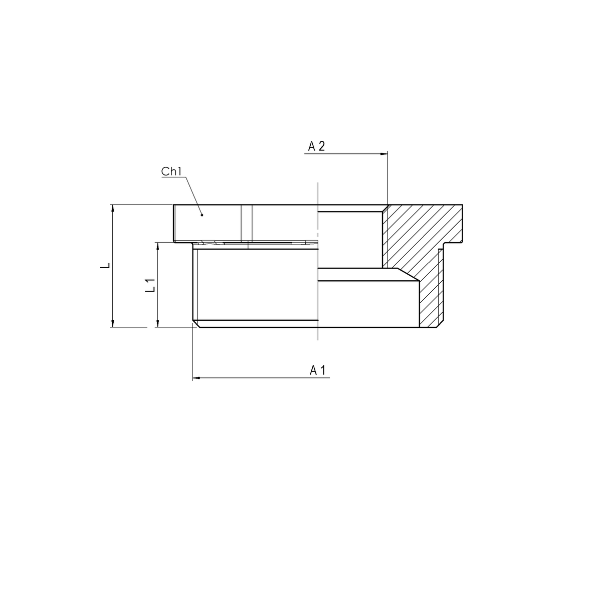 Riduzione in ottone filettata EN ISO 228-1 M-F