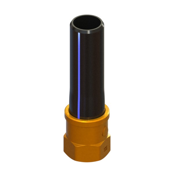 Brass water transition joint With PE PN16 SDR11 to be welded PE-FEMALE