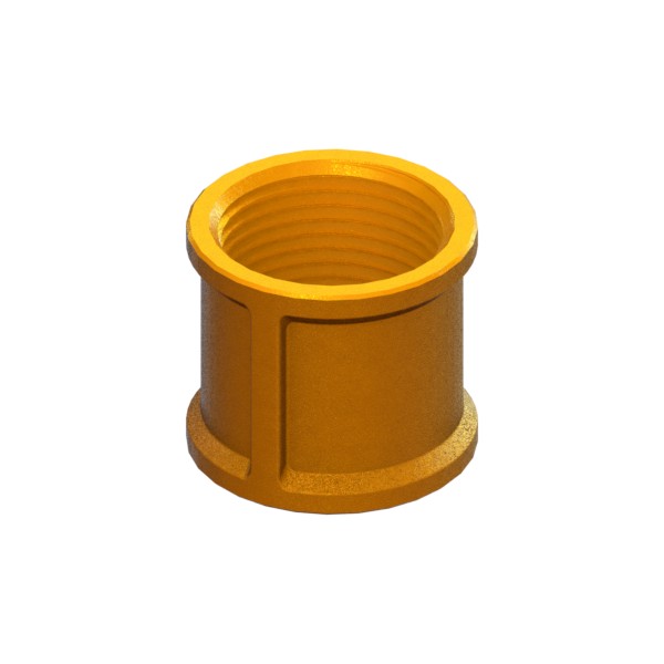 Manicotto in ottone filettato EN ISO 228-1 F-F