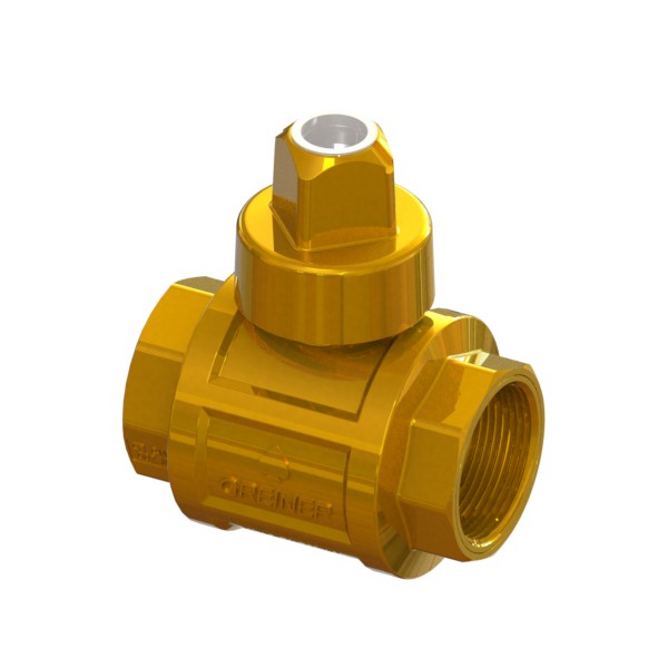 Valvola a sfera acqua a passaggio totale pesante in ADZ con resistenza di 400 Nm con cappellotto troncopiramidale F-F