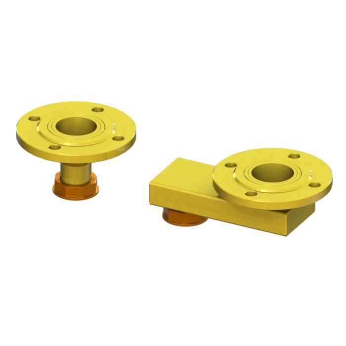 Adapter and tail kit for gas meter from G40 L=430 to G16 L=280 with gaskets DN65 PN16 MOVING NUT-FL swivel