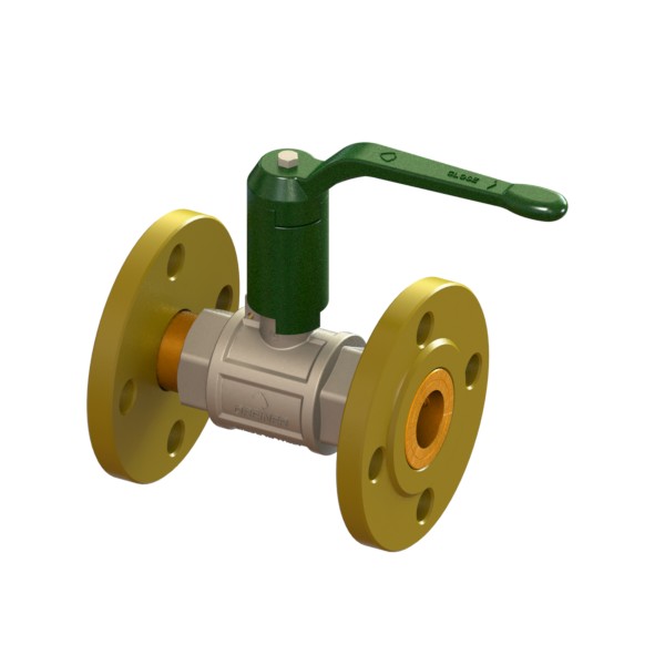 Water full-bore ball valve, heavy execution, with handle FL-FL, rotating