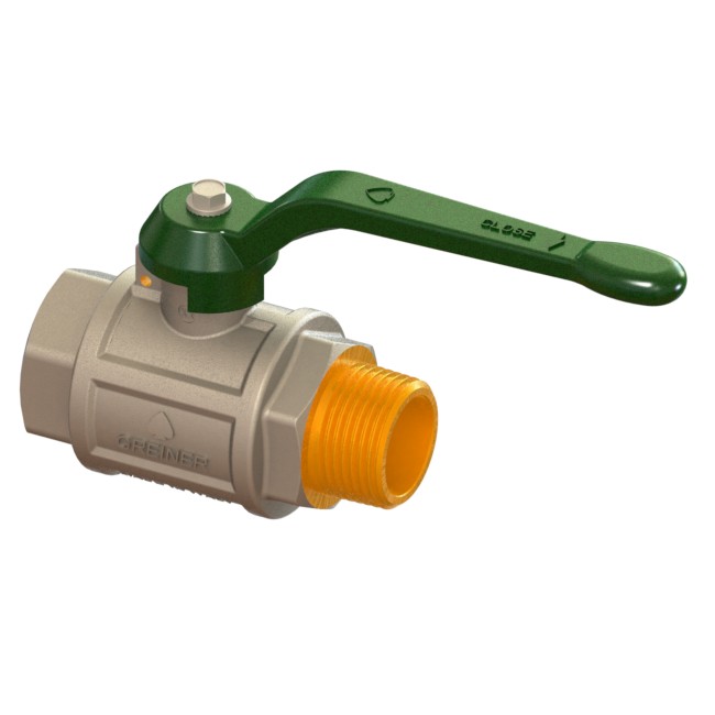 Valvola a sfera per acqua a passaggio totale serie pesante con maniglia M-F