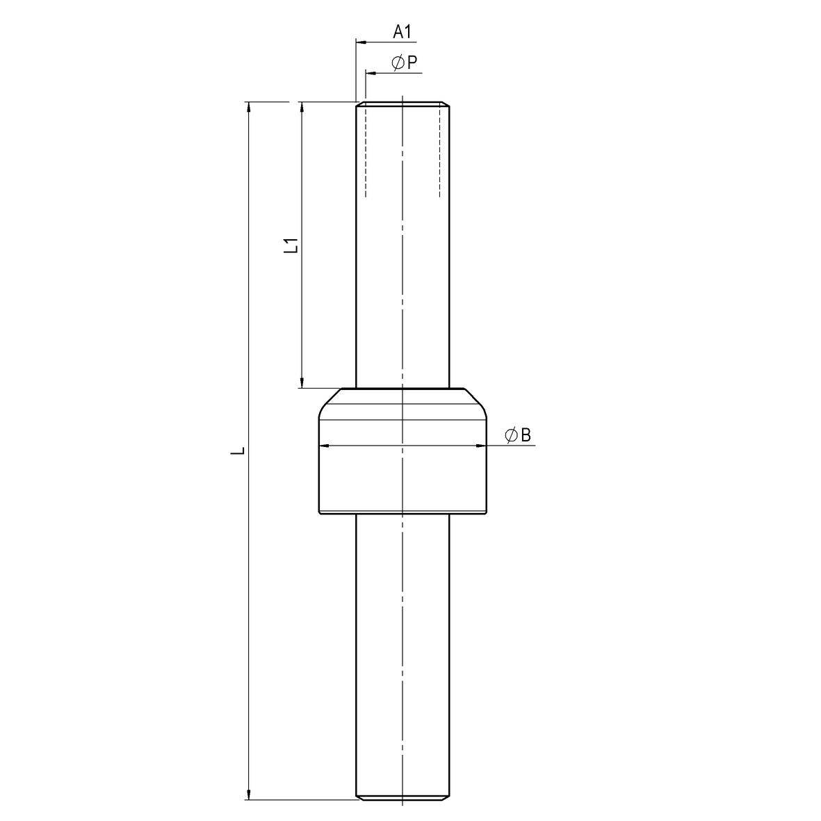 Giunto dielettrico monoblocco in acciaio per condotte PN25 FE a saldare-FE a saldare